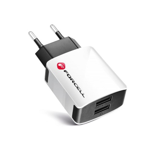 Universal 2A Wall Charger with 2xUSB Forcell Socket