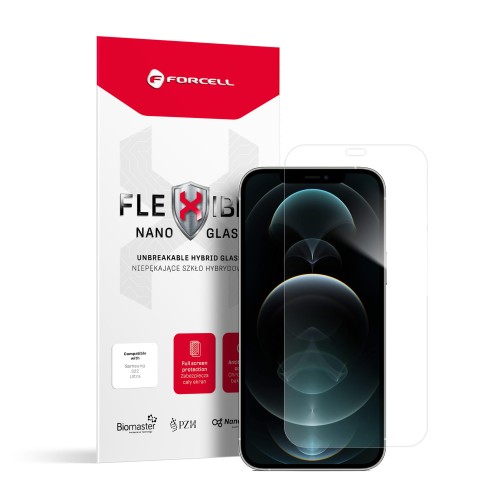 Szkło hybrydowe Forcell Flexible Nano Glass do iPhone 12 Pro Max