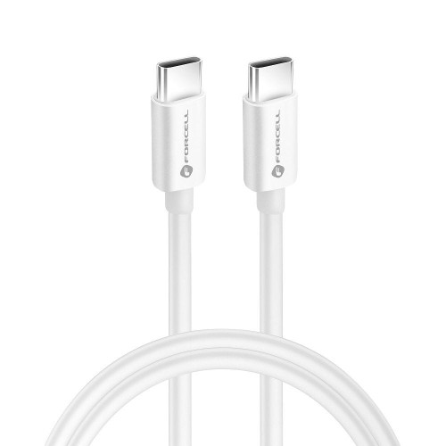 Kabel USB C do Typ C QC4.0 3A/20V PD 60W Forcell 3m F-Energy C338 biały