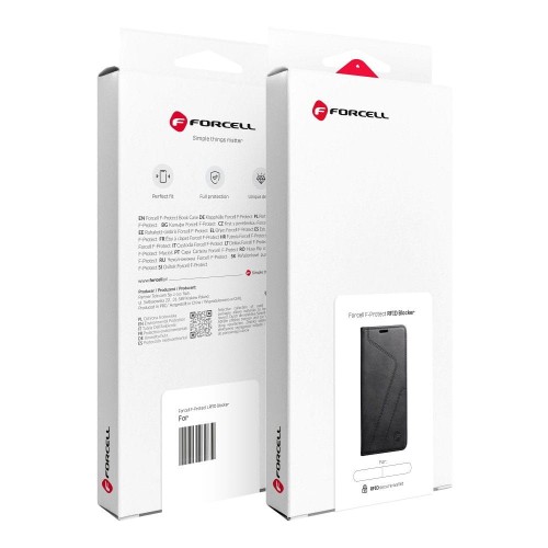 Pokrowiec iPhone 14 Forcell  F-Protect RFID Blocker Book czarny