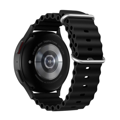 Pasek do Samsung Galaxy Watch sprzączka silikon 20mm czarna FS01 Forcell F-Design