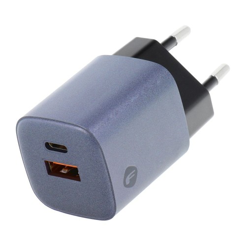 Szybka ładowarka GaN USB C + USB A QC4.0 3A PD 33W szara VT-31 Forcell F-Energy