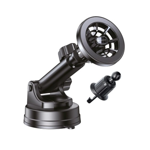 FORCELL F-Grip PrecisionX car holder for phone to windshield/center console/air vent compatybile with MagSafe black