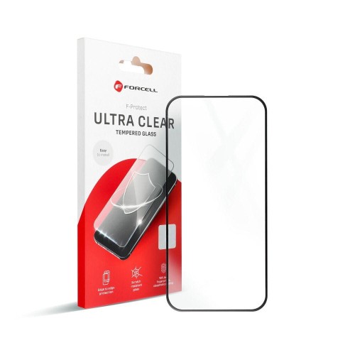Szkło na telefon iPhone 13/14 PRO Hartowane Forcell Ultra Clear Glass  czarne