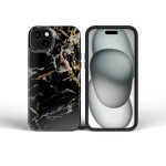 Etui na iPhone 16 PRO Forcell  F-Protect Mirage Military Drop-Test kompatybilny z MagSafe black marble
