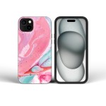 Etui na iPhone 16 Forcell  F-Protect Mirage Military Drop-Test kompatybilny z MagSafe pink marble 