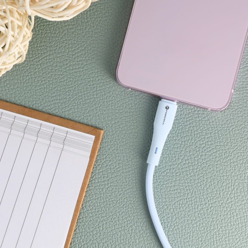 kabel usb-c - usb-c silicone Forcell niebieski