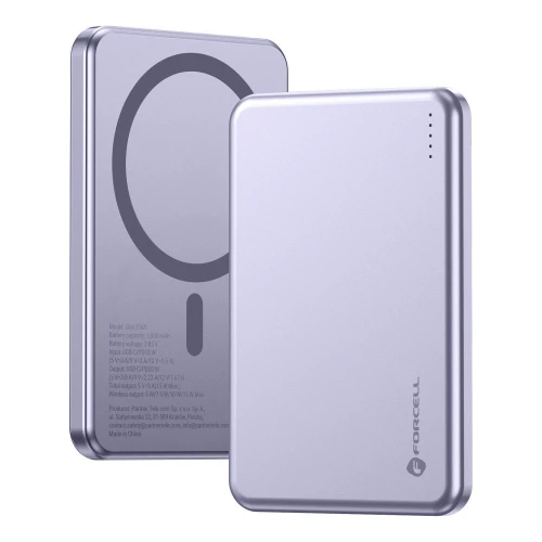 Forcell powerbank Slim f5k9 fioletowy